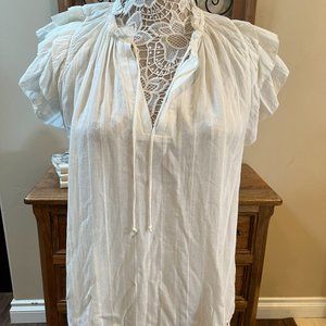 625 NWT Good & Gather Flutter Sleeve Blouse